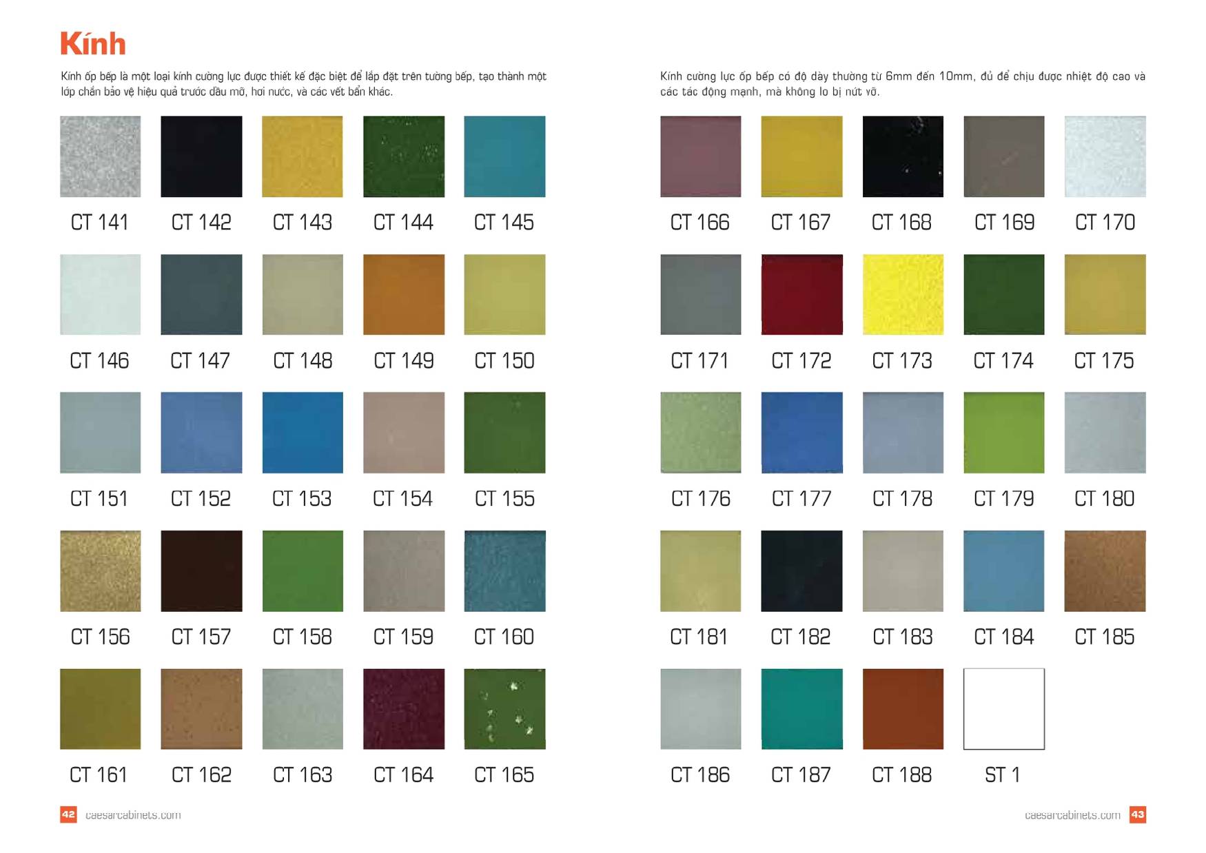 Tủ bếp Caesar Catalogue và Bảng giá mới nhất 2025 /Page 21